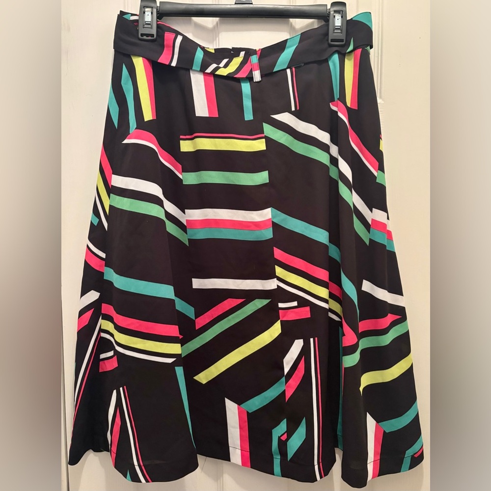 Bar III Multicolor Striped Midi Skirt - Picture 4 of 8